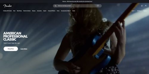 Fender官网